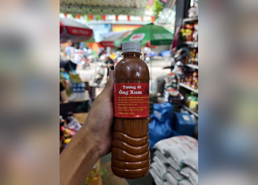 Tương ớt Ông Xum 500ml – đặc sản chuẩn vị Hạ Long, cay thơm đậm đà